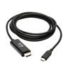 USB C HDMI Adapter Cable M/M Black 1.83m
