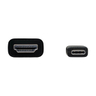 USB C HDMI Adapter Cable M/M Black 1.83m
