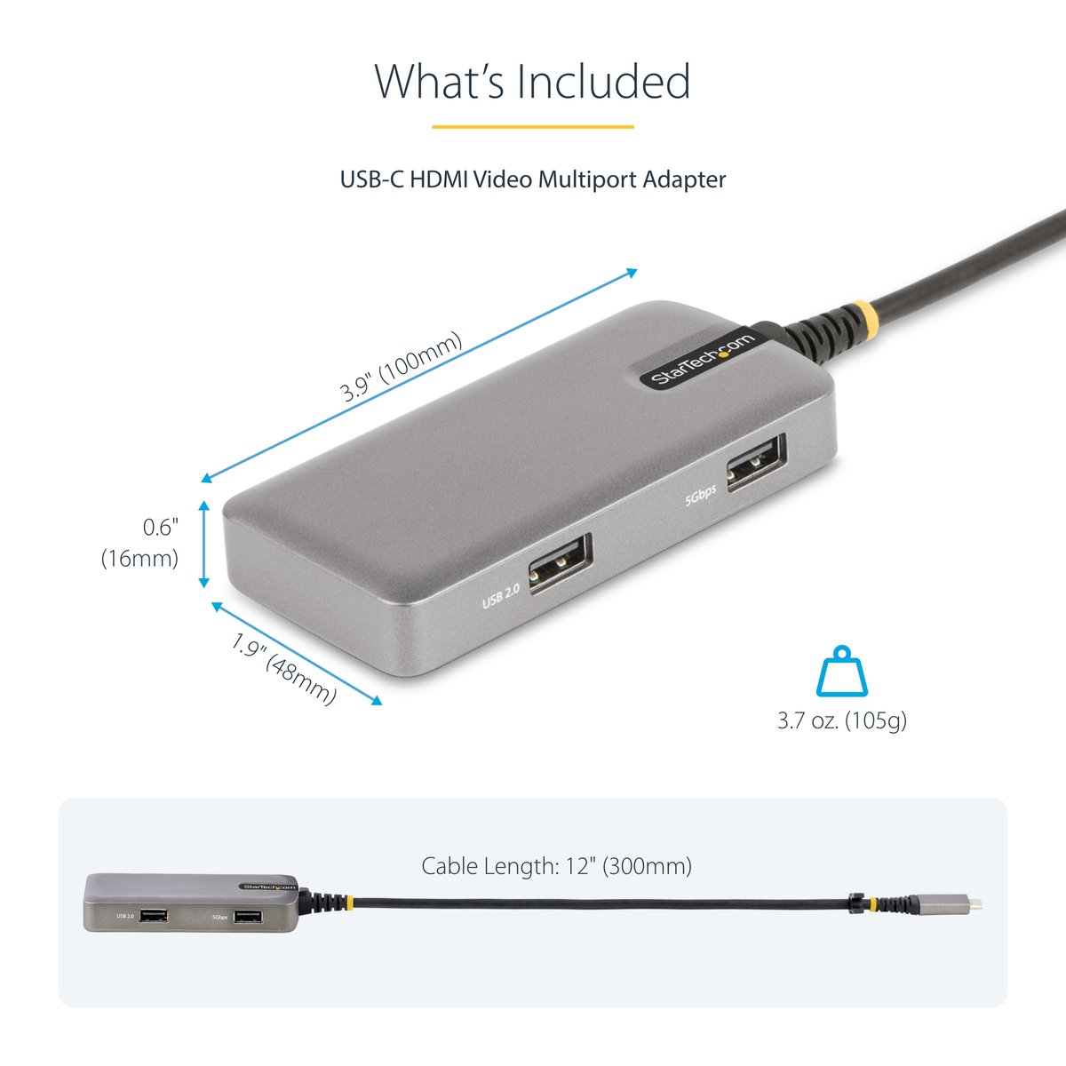 USB-C Multiport Adapter HDMI USB Hub