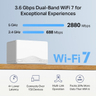 BE3600 Whole Home Mesh Wi-Fi 6 System