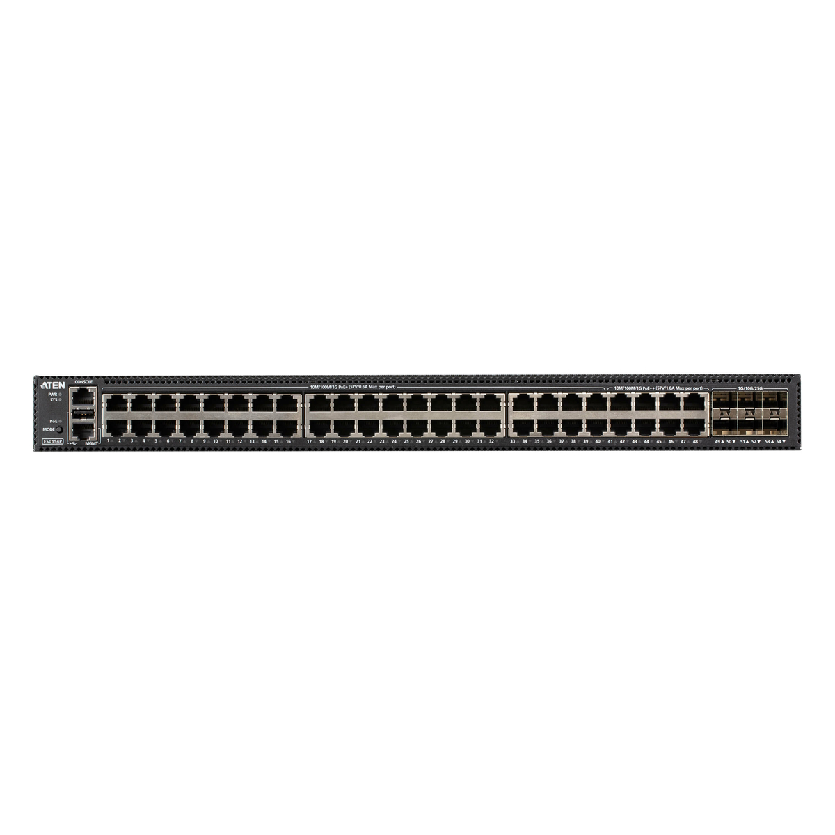 54-Port GbE PoE Managed Switch