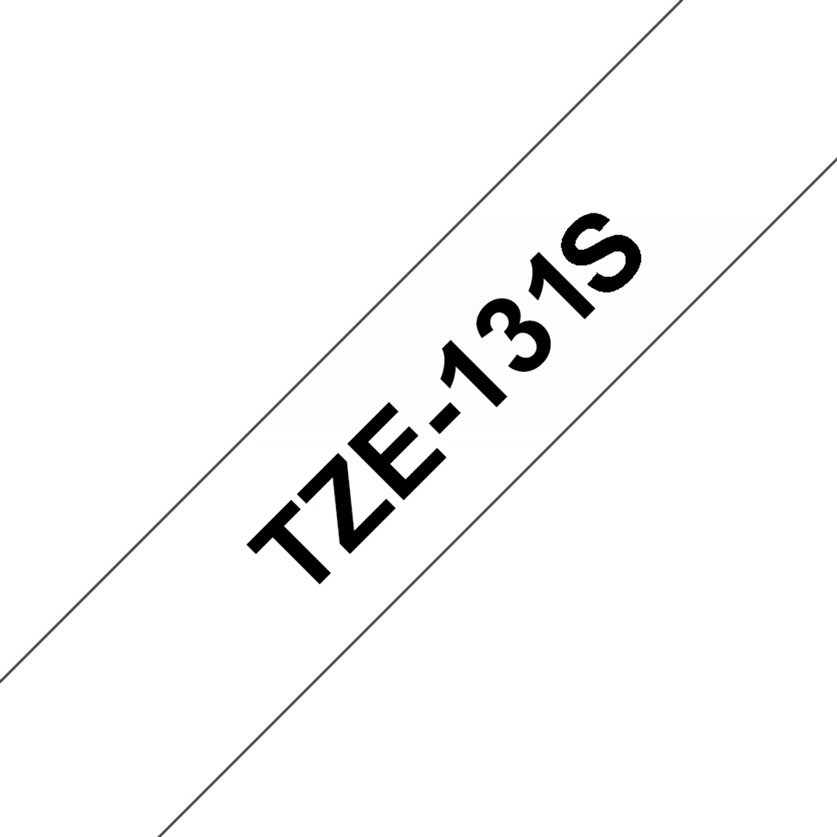 TZE131S 12mm Black On Clear Label Tape