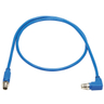 CAT6 1G UTP CBL RIGHT ANGLE M/M IP68 1M
