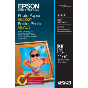 Epson, Photo Paper Glossy 10X15 50 Sheet