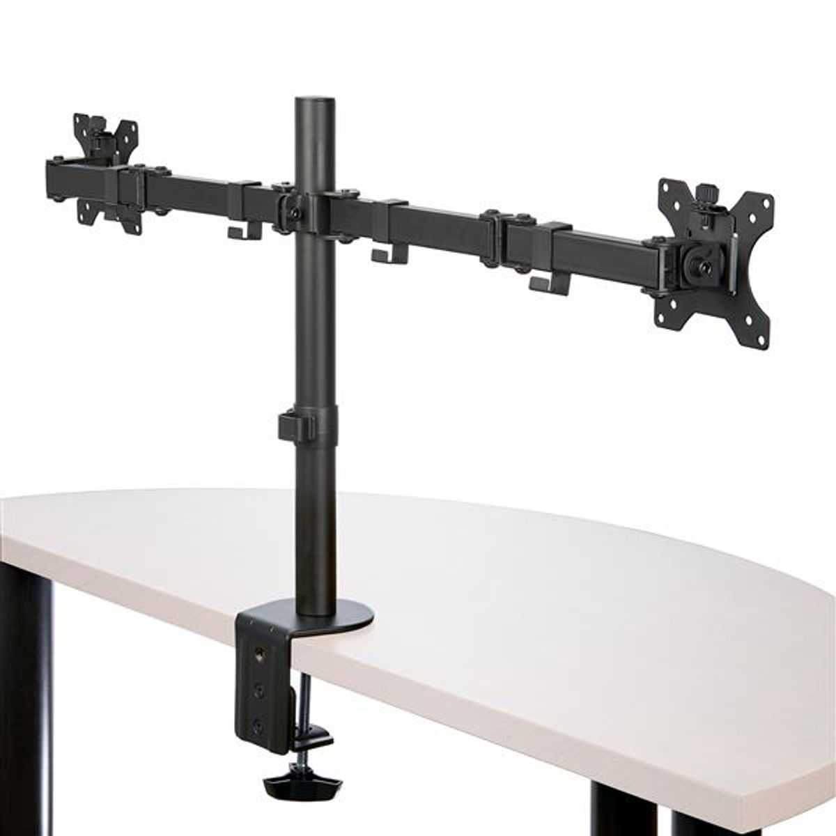 Monitor Arm - Dual - Crossbar - Steel