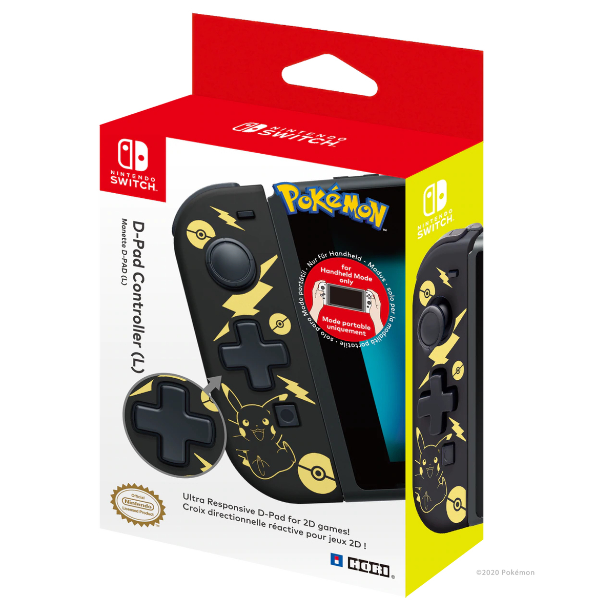 D-Pad Controller (Pikachu Black & Gold)