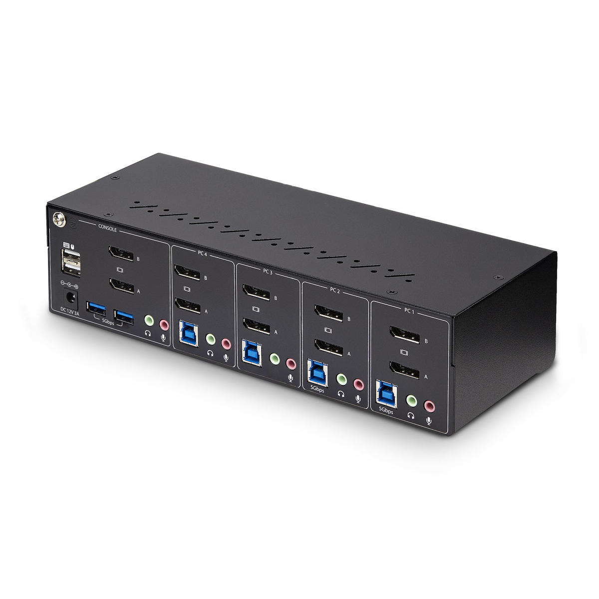 4-Port Dual-DisplayPort KVM Switch 4K