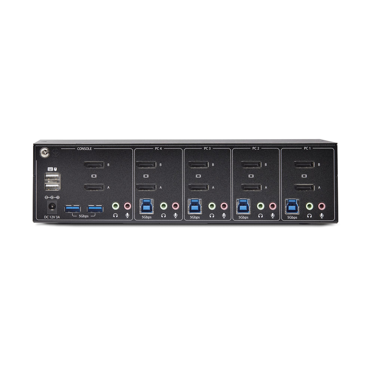 4-Port Dual-DisplayPort KVM Switch 4K