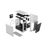 CASE ITX Meshify Nano 2 Wht TG Clear