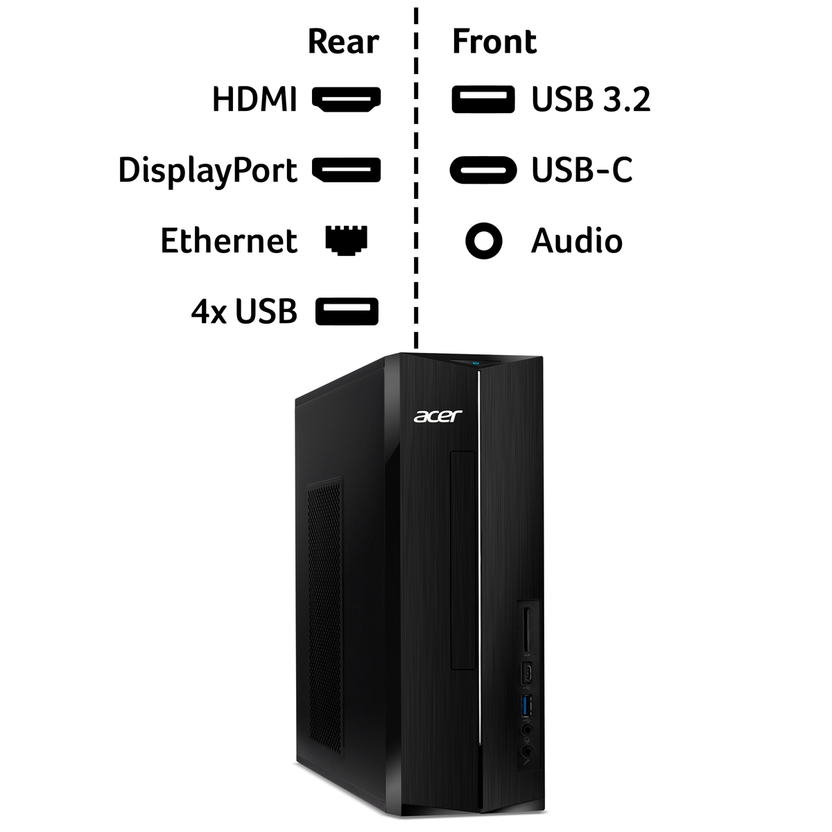 Tower Intel i3 N305 8GB 512GB WinH