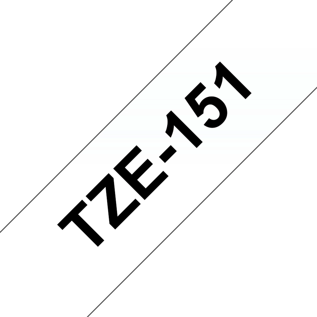 TZE151 Black On Clear Label Tape