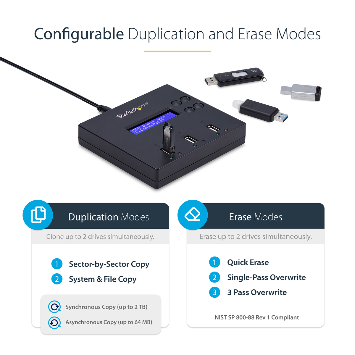 USB 2.0 Flash Drive Duplicator & Eraser