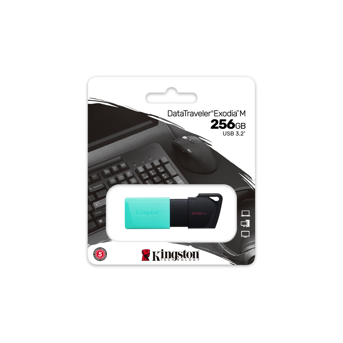 FD 256GB ExodiaM USB3.2 DataTrav BlkTeal