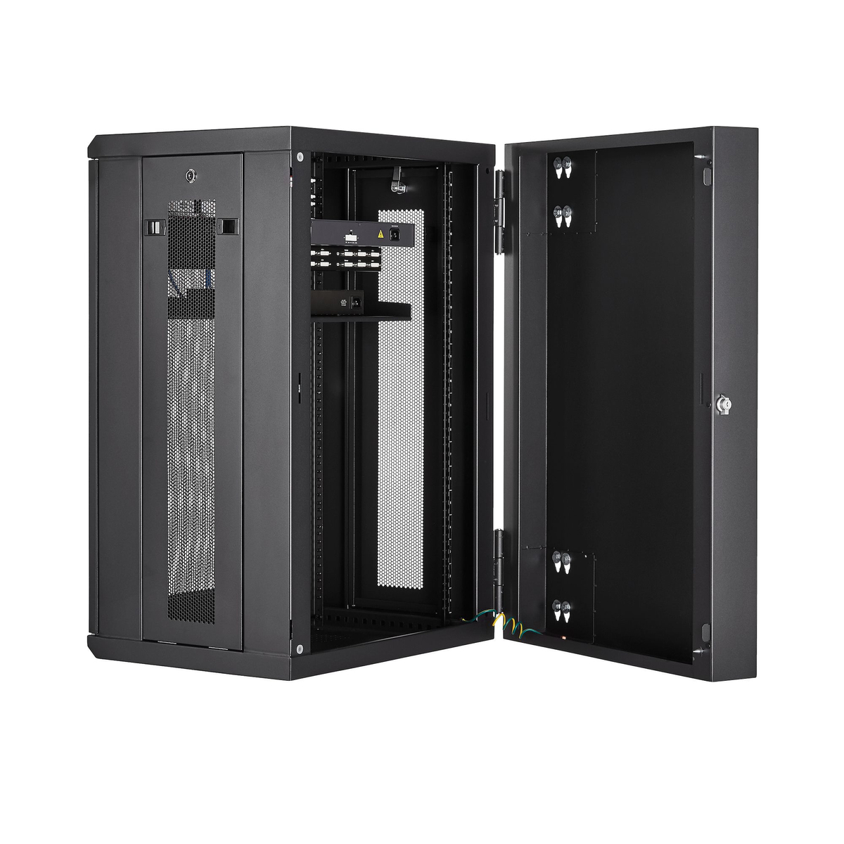 18U Wall Mount Rack Cabinet with Hinge