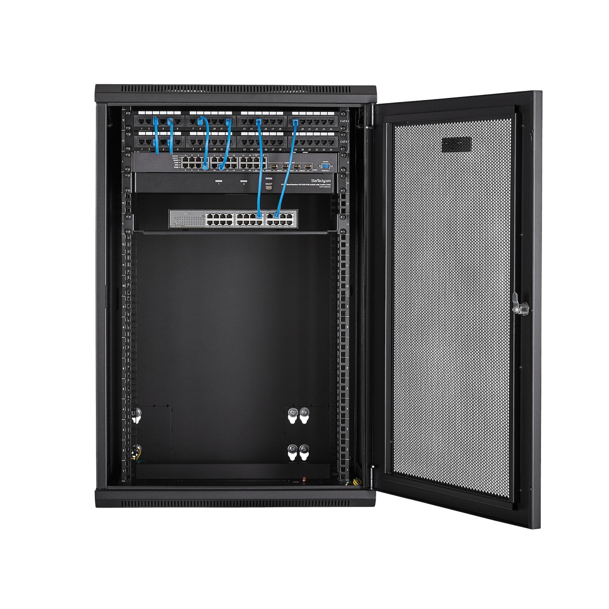 18U Wall Mount Rack Cabinet with Hinge