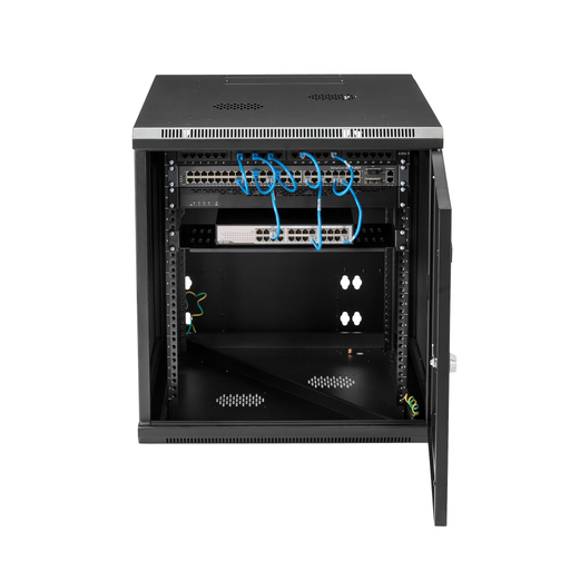12U Wall Mount Rack Cabinet with Hinge