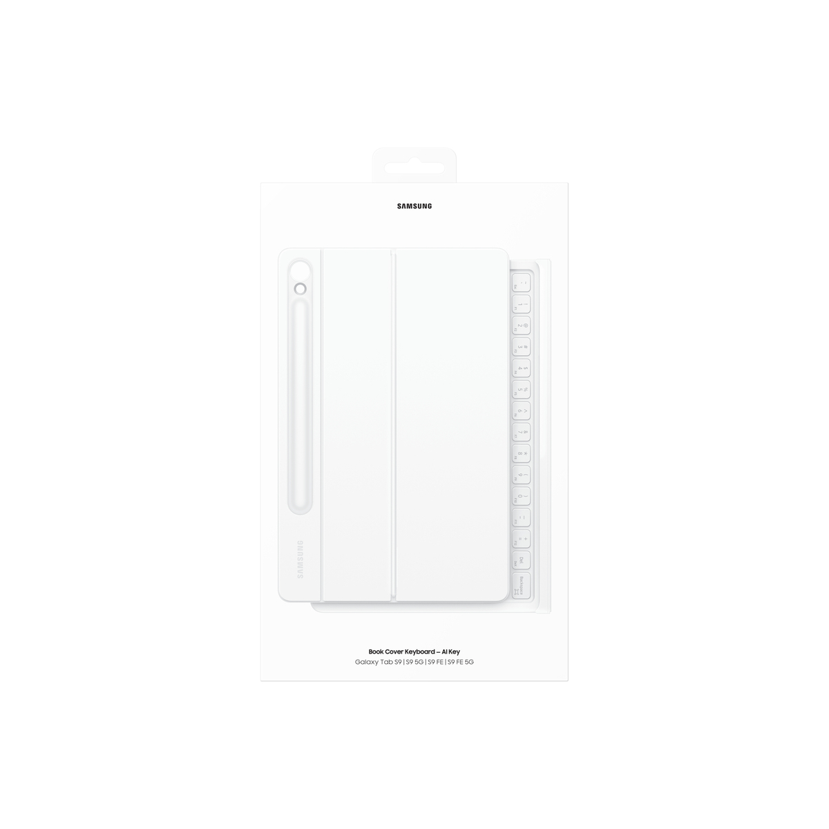 AI Book Cover KB W/TP GalaxyTab S9/S9 FE