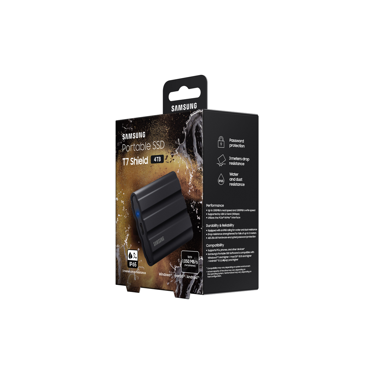 SSD Ext 4TB T7 Shield USB-C Black