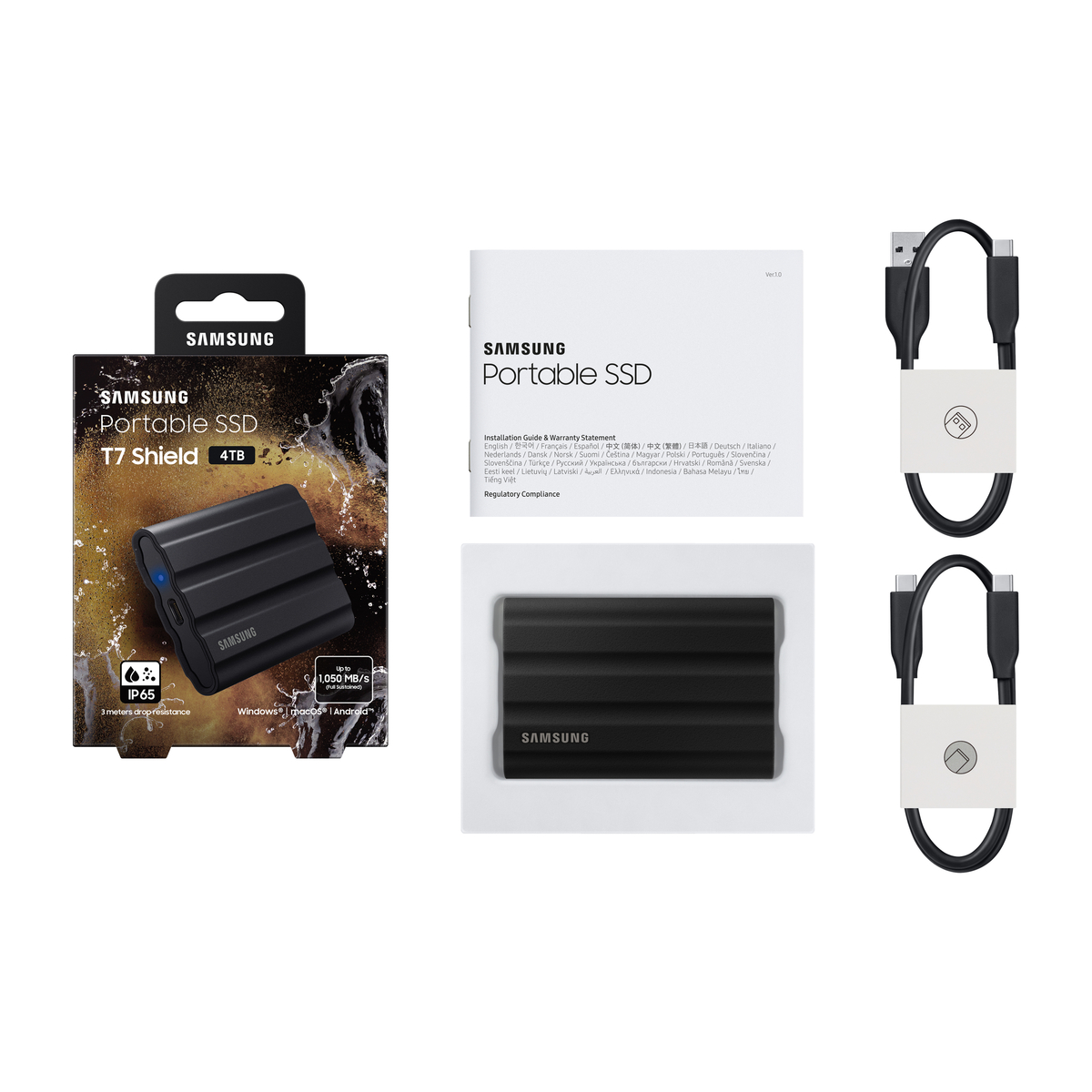 SSD Ext 4TB T7 Shield USB-C Black