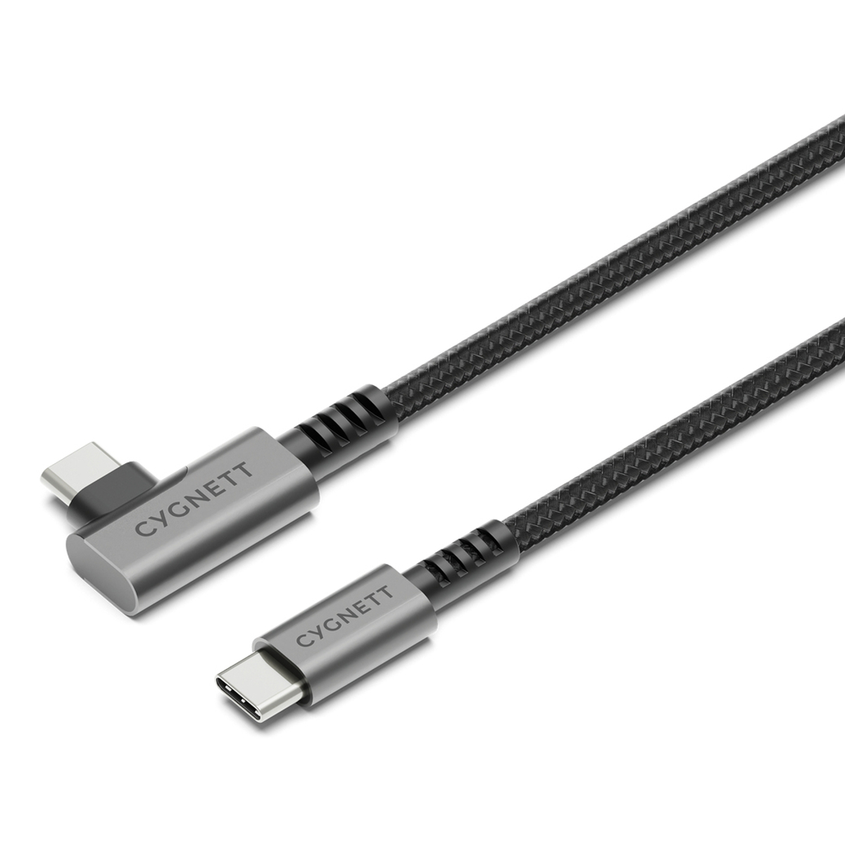 Unite Right Angle USB-C USB-C 3.1 1m Blk