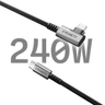 Unite Right Angle USB-C USB-C 3.1 1m Blk