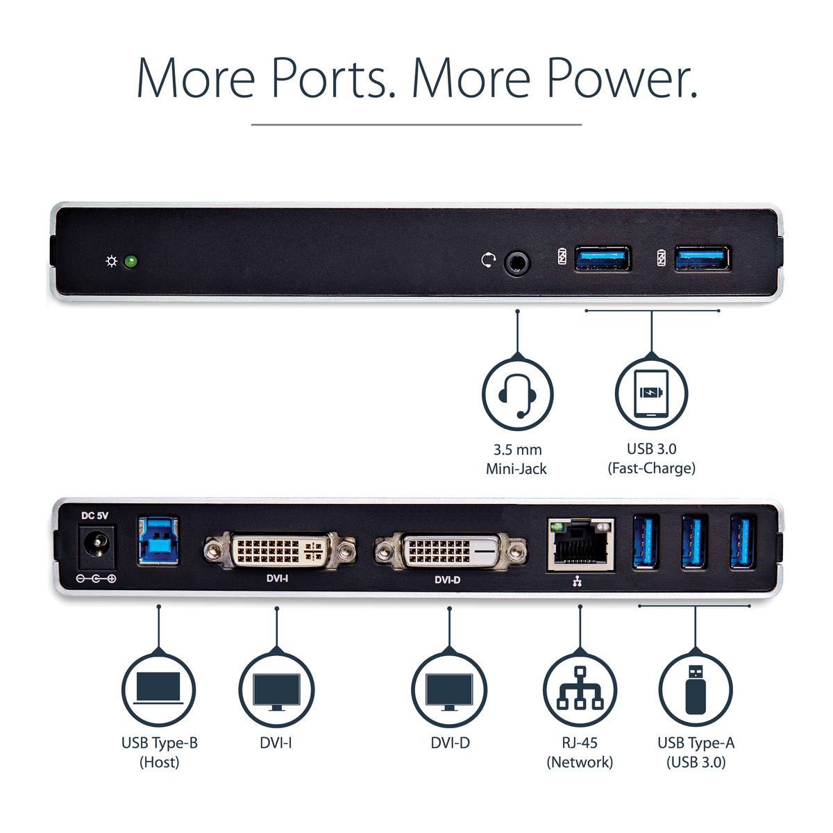 Universal USB 3.0 Laptop Docking Station