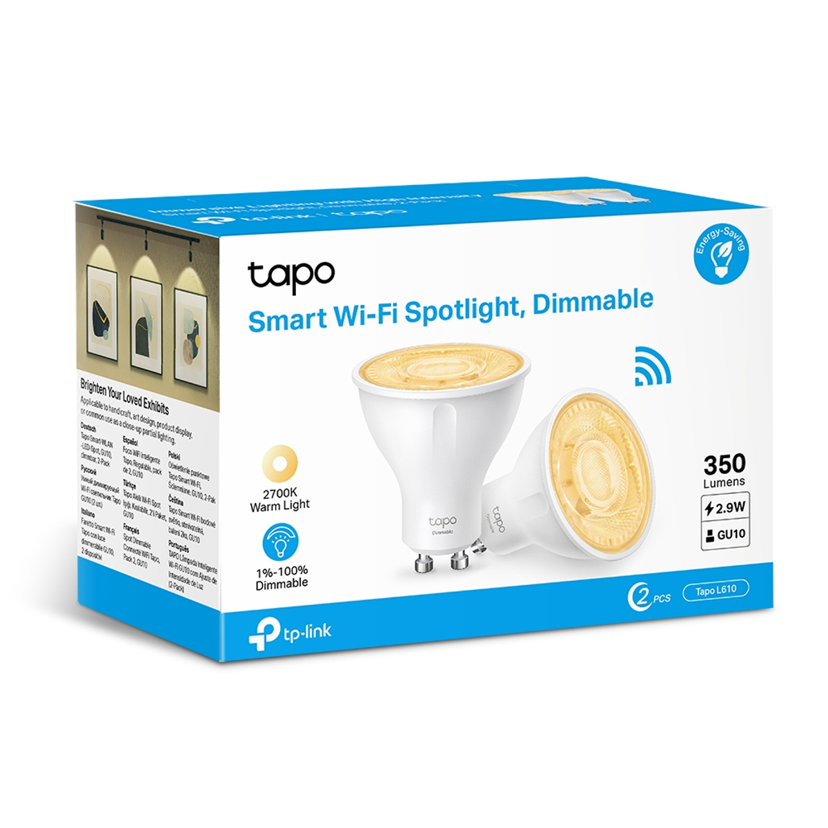 Tapo Smart Wi-Fi Dimmable 2-Pack