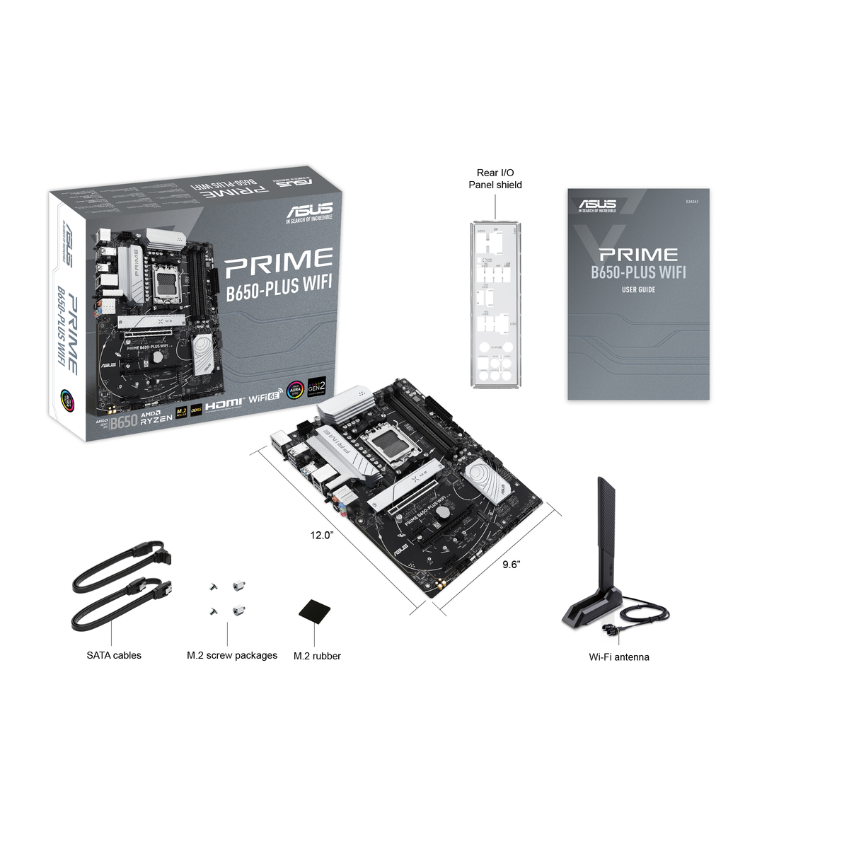 MB AMD AM5 B650 PRIME PLUS WIFI D5 ATX