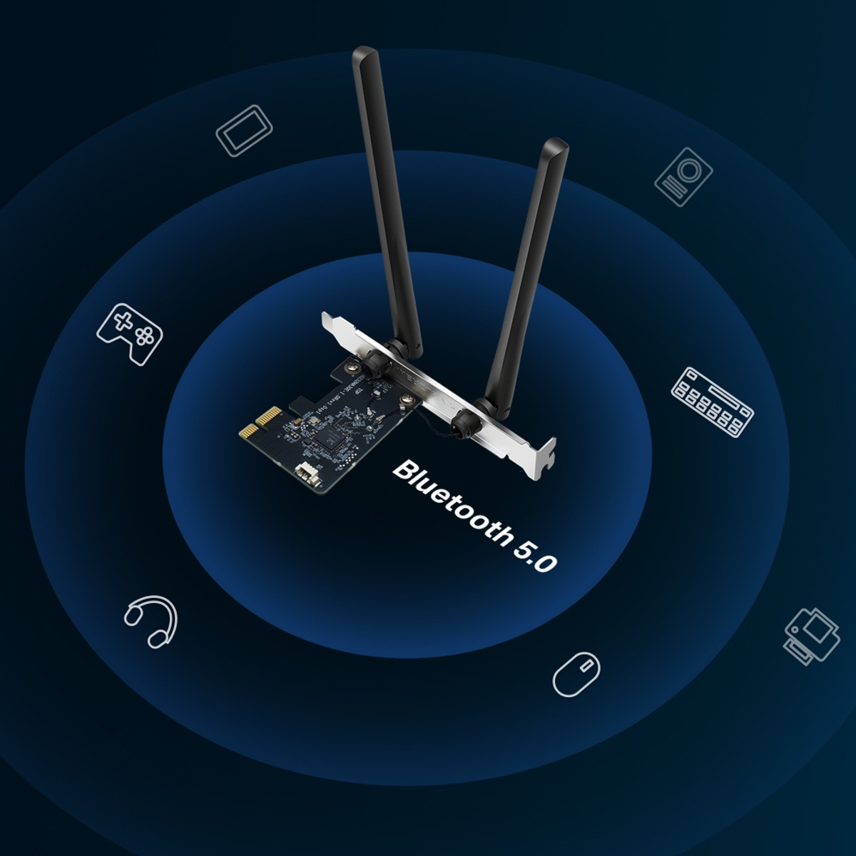 AC1200 Wi-Fi Bluetooth PCIe Adapter