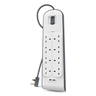 Surge Protector 8Way + USB 2M