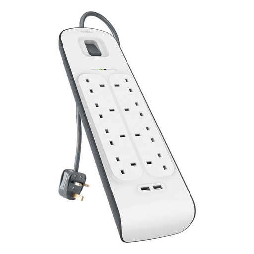 Surge Protector 8Way + USB 2M