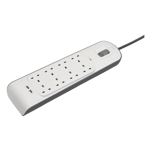 Surge Protector 8Way + USB 2M