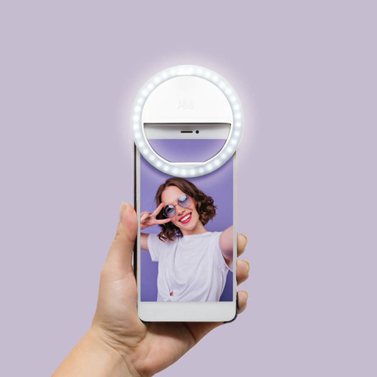 Clip on Selfie Light White