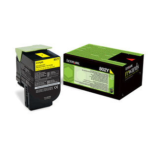 Lexmark, 802Y Yellow Return Program Toner Cartrid