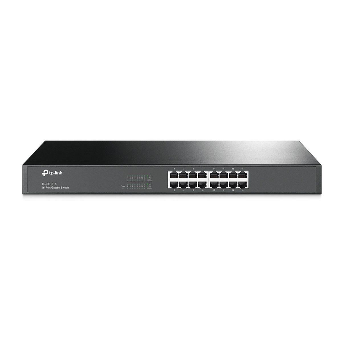 16-Port Gb Switch 1U 19 Rack Steel Ca