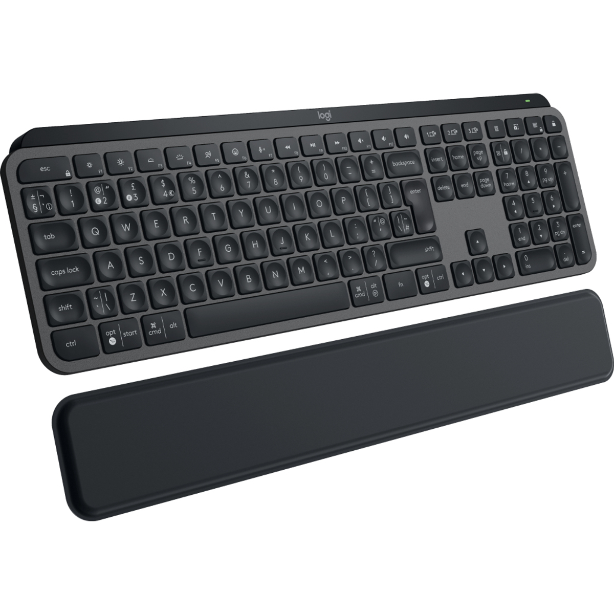 MX Keys S Graphite UK - BT Plus Palmrest