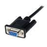 2m DB9 RS232 Serial Null Modem Cable