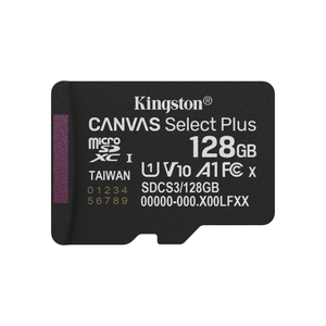 Kingston, 128GB microSDXC Gen3 150MB/s A1 Card
