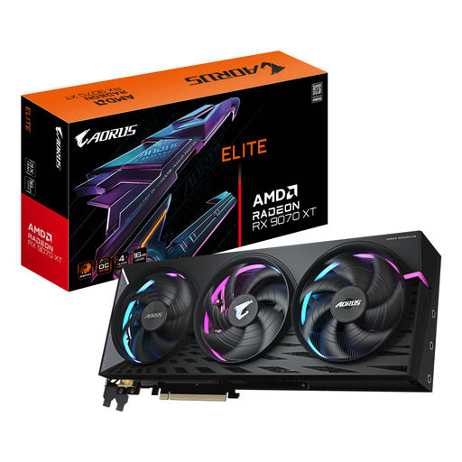 GPU AMD RX9070XT AORUS ELITE 16G Fan