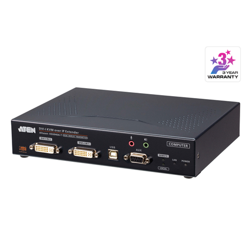 DVI-I Dual Display KVM over IP Tx