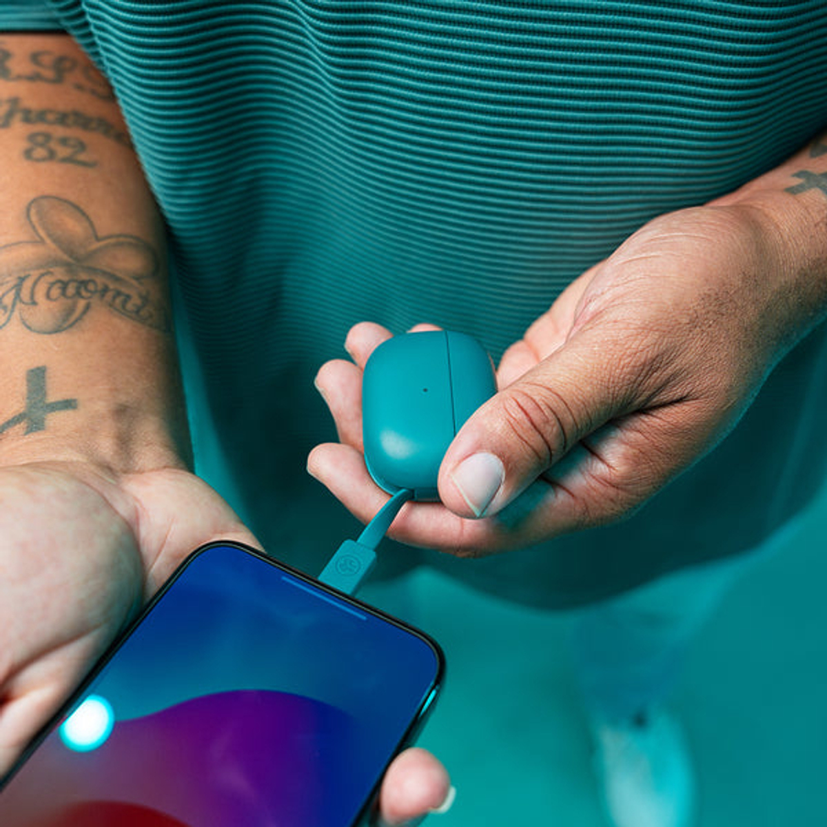 Go Pop ANC True Wireless Earbuds- Teal