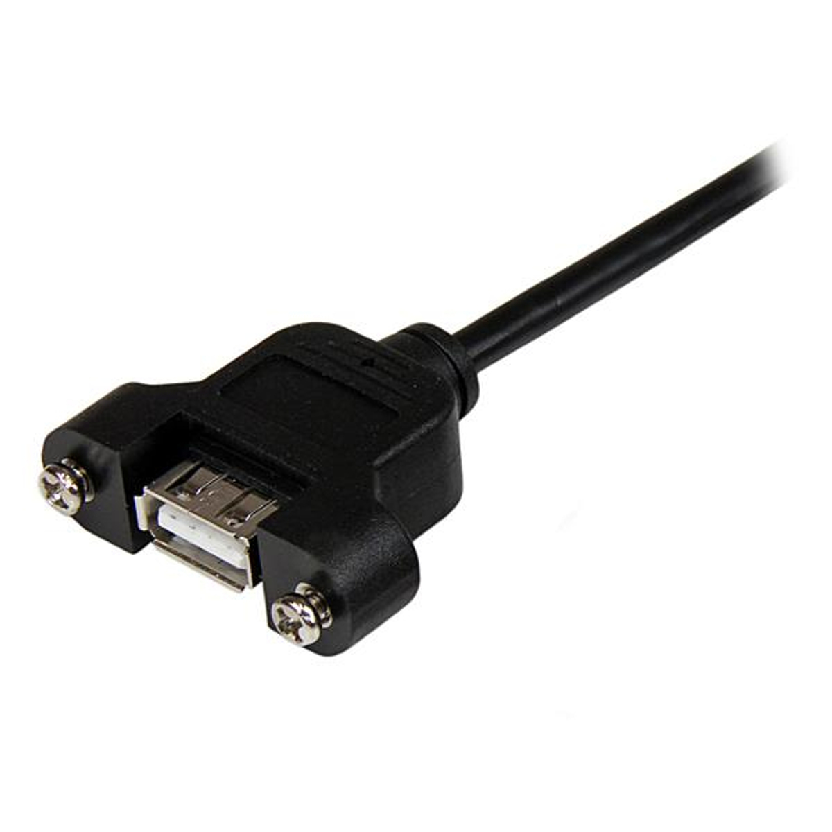 2 ft Panel Mount USB Cable A to A - F/M