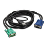 INTEGRATED LCD KVM USB CABLE - 3m