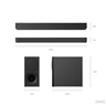 2.1ch Soundbar with wireless subwoofer