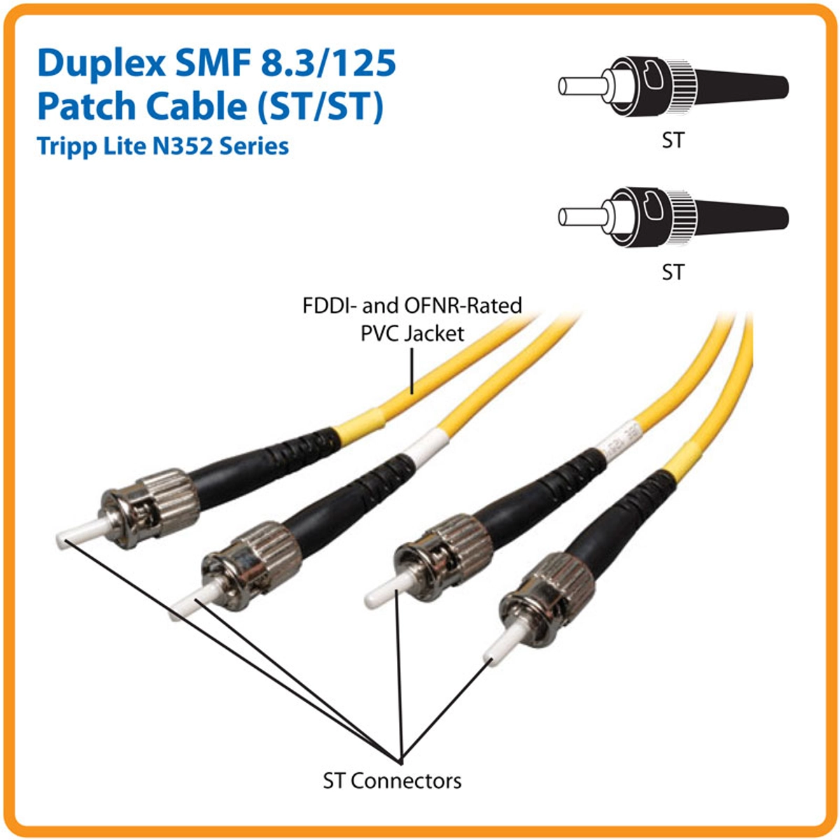 Duplex MM Fiber Optic Patch Cable