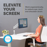 Eppa Single Monitor Arm - Silver