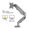 Eppa Single Monitor Arm - Silver