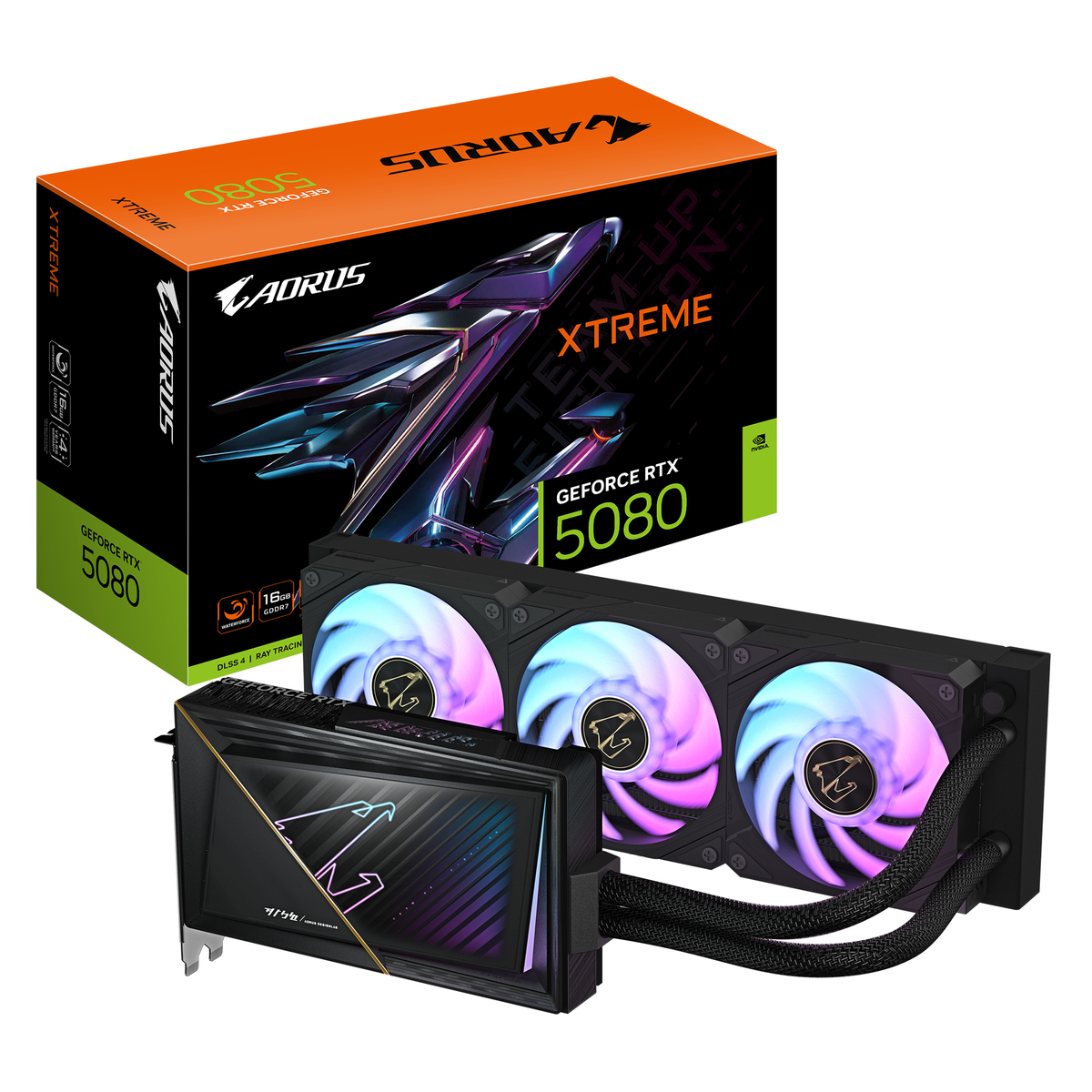 GPU NV 5080 AORUS XTR WATERFORCE 16G Fan
