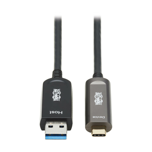 Tripp Lite, USB-A To USB-C AOC Cable (M/M) BLK 10 m