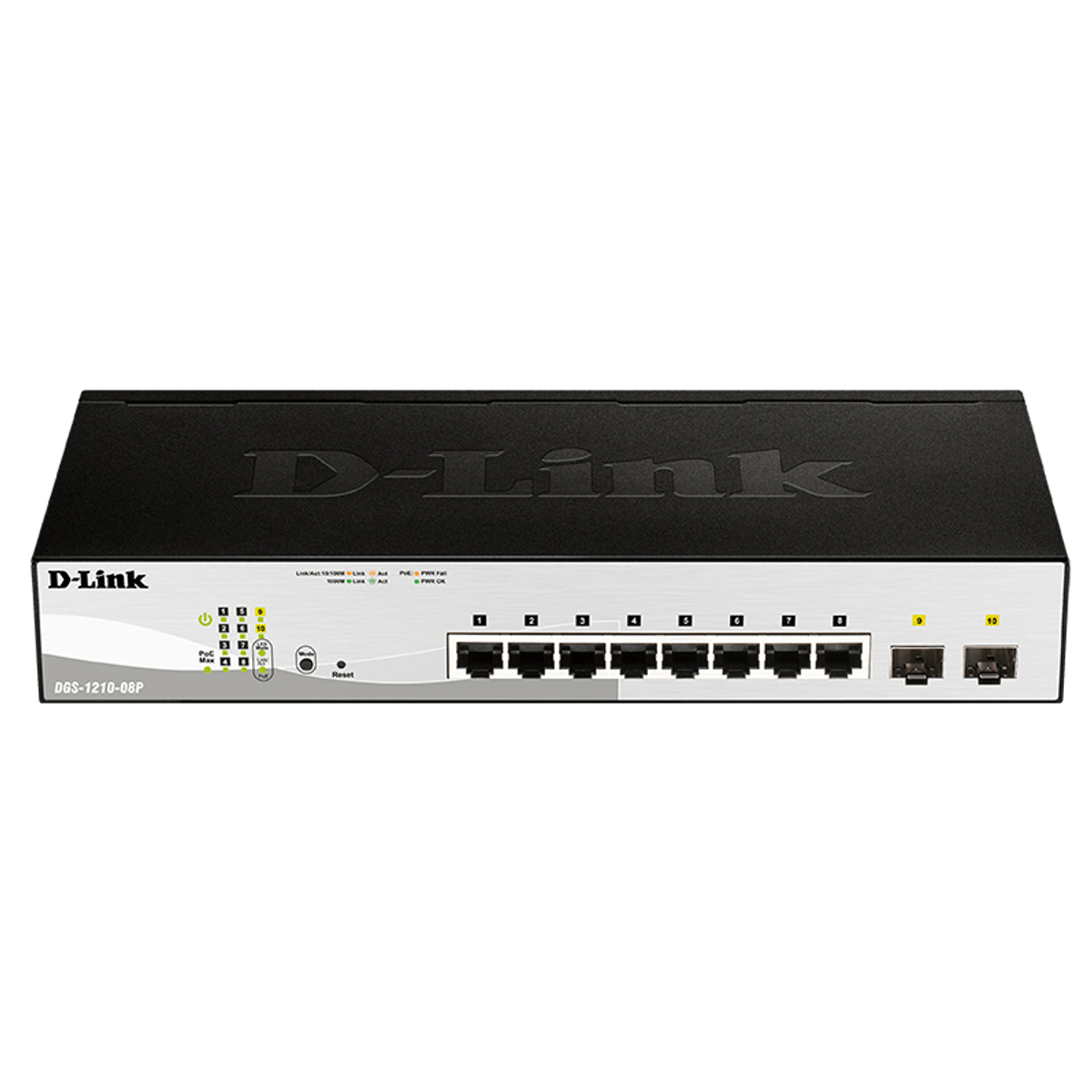 8P 1Gb Poe Smart Switch W/2 1000Bt/Sfp